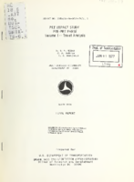 PRT Impact Study PrePRT Phase Volume I Travel Analysis