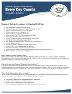 Every Day Counts Innovation Initiative Enhanced Technical Assistance for Ongoing EISs FAQs