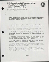 Remarks Prepared for Delivery by Secretary of Transportation Brock Adams to the Kennedy School of Government at Harvard University