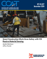 Smart Construction WorkZone Safety with V2I Passive Material Sensing
