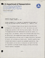 Opening Statement by US Secretary of Transportation Brock Adams at Fiscal Year 1979 Budget Briefing