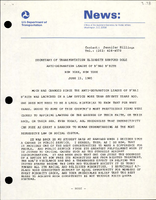 Secretary of Transportation Elizabeth Hanford Dole AntiDefamation League of Bnai Brith