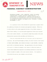 Speeches by Bureau of Motor Carrier Safety Director Robert A Kaye