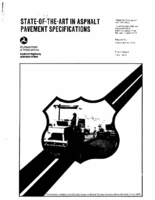 Stateoftheart in asphalt pavement specifications