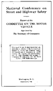 Report of the Committee on the Motor Vehicle