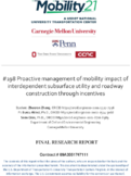 Proactive Management of Mobility Impact of Interdependent Subsurface Utility and Roadway Construction through Incentives