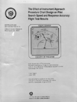 The Effect of Instrument Approach Procedure Chart Design on Pilot Search Speed and Response Accuracy  Flight Test Results