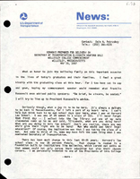 Remarks Prepared for Delivery by Secretary of Transportation Elizabeth Hanford Dole Wellesley College Commencement