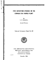 Fire Detection Studies In The Convair340 Power Plant