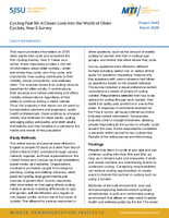 Cycling Past 50 A Closer Look Into the World of Older Cyclists Year 5 Survey Research Brief