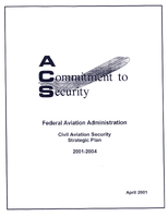 Civil Aviation Security Strategic Plan 20012004