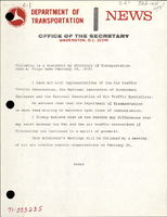 Remarks by Secretary of Transportation John A Volpe following a Meeting with PATCO Representatives