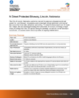 N Street Protected Bikeway Lincoln Nebraska