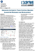 Enhanced Automatic Train Control Braking Algorithm Research and Development Research Results