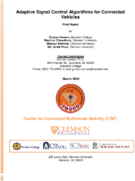 Adaptive Signal Control Algorithms for Connected Vehicles