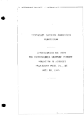 Interstate Commerce Commision Report of the Accident  Investigation Occuring on the PENNSYLVANIA RAILROAD SOUTH FORK PA