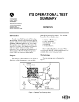 ITS Field Operational Test Summary Genesis