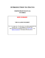 Introduction To ITSCVO Participant Manual Course 1