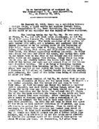 Interstate Commerce Commission Report of the Accident  Investigation Occurring on the PENNSYLVANIA RAILROAD SIZERVILLE FL