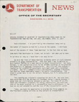 Opening Statement by Secretary of Transportation Brock Adams to the Transportation Town Meeting