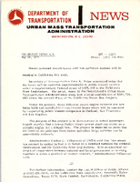 Department of Transportation News Urban Mass Transportation Administration DOT 11571