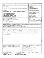 TRANPLAN Corridor Analysis Procedures Guide