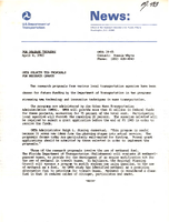 UMTA Selects Ten Proposals for Research Grants