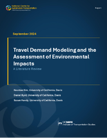 Travel Demand Modeling and the Assessment of Environmental Impacts A Literature Review