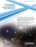 Improving Safety by Providing AllRed Clearance Intervals and Larger Signal Lenses