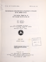 Performance Characteristics of Automotive Engines in the United States Third Series  Report No 13  1977 Chrysler 318 CID 52L 2V