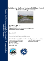 Guidelines for the Use of Synthetic Fluid Dust Control Palliatives on Unpaved Roads