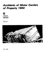 Accidents of Motor Carriers of Property 1984