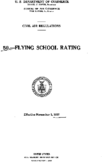 Part 50 Flying School Rating