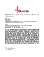 DISCOVERAQ a unique acoustic propagation verification and validation data set