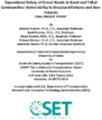 Operational Safety of Gravel Roads in Rural and Tribal Communities Vulnerability to Structural Failures and GeoHazards