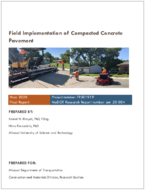 Field Implementation of Compacted Concrete Pavement