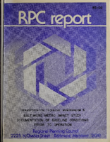 Baltimore Metro Impact Study Documentation of Baseline Conditions Prior to Operation