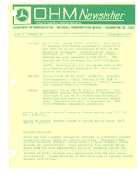 Office of Hazardous Materials Operations Newsletter September 1975