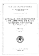 Instrument Approach Performance Characteristics on Radio Instrument Landing Systems