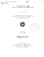 Vortex Advisory System  Volume 1 Effectiveness for Selected Airports