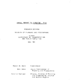 Annual Report To Director  FY81 Research Section Alaska Department Of Transportation And Public Facilities