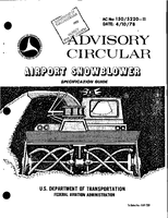 AC 150522011 Airport Snowblower Specification Guide