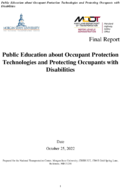 Public Education about Occupant Protection Technologies and Protecting Occupants with Disabilities