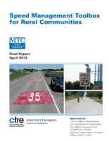 Speed management toolbox for rural communities
