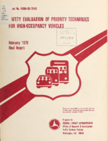 Safety Evaluation of Priority Techniques for HighOccupancy Vehicles Final Report