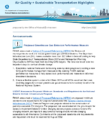 Air Quality  Sustainable Transportation Highlights MayJune 2022