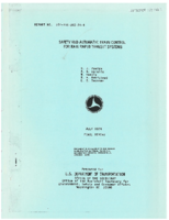 Safety and Automated Train Control for Rail Rapid Transit Systems