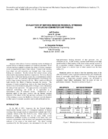 Evaluation of serviceinduced residual stresses in railroad commuter car wheels