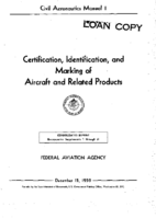 CAM 1 Certification Identification And Marking Of Aircraft And Related Products 1959