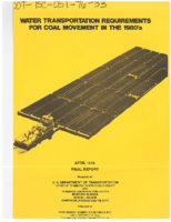 Water Transportation Requirements for Coal Movement in the 1980s